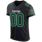 Authentic Gotham Green-White Mesh Black Football Custom Jersey
