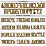 White Authentic Custom Old Jersey Gold-Black Football Mesh