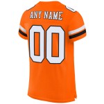 Mesh Jersey White-Black Orange Football Authentic Custom