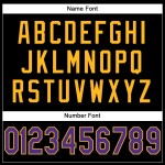 Mesh Football Jersey Custom Authentic Purple-Gold Black