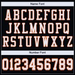 Authentic Custom Jersey White-Orange Football Black Mesh