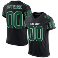 Authentic Gotham Green-White Mesh Black Football Custom Jersey