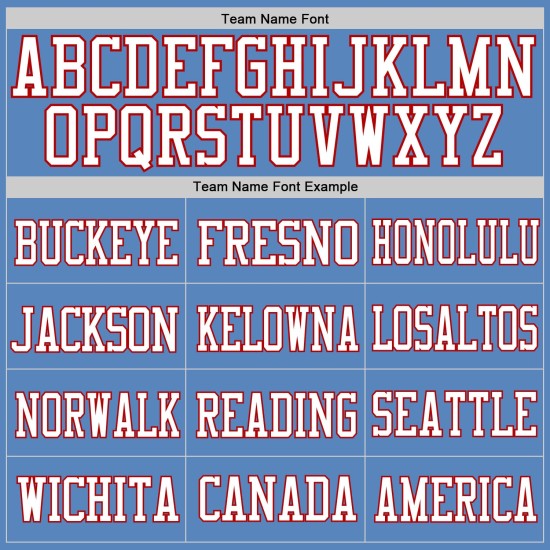 Authentic Mesh White-Red Light Blue Jersey Football Custom