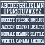 Navy Authentic White-Light Mesh Jersey Custom Football Blue