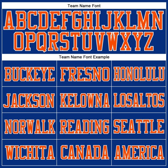 Custom Orange-White Mesh Jersey Royal Football Authentic