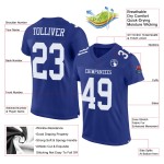 Jersey Royal White Custom Mesh Authentic Football