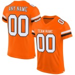 Mesh Jersey White-Black Orange Football Authentic Custom