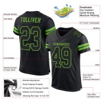 Football Green Black-Neon Mesh Custom Jersey Authentic Black