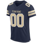 Custom Jersey Football Gold-White Mesh Navy Vegas Authentic