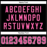 Black Jersey Football Mesh Pink-White Custom Authentic