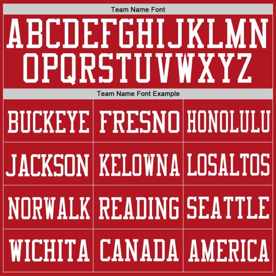 Red White Custom Jersey Authentic Mesh Football