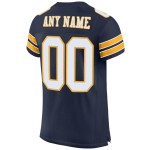 Mesh Authentic Jersey Football White-Gold Custom Navy