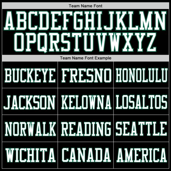 Black Jersey Custom Kelly Mesh Green-White Football Authentic