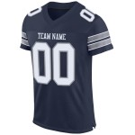 Jersey Authentic White-Light Navy Mesh Football Gray Custom