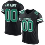 Black Jersey Custom Kelly Mesh Green-White Football Authentic