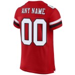 Authentic Jersey White-Black Red Football Custom Mesh