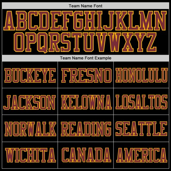 Burgundy-Gold Custom Football Mesh Jersey Black Authentic