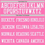 Custom Jersey Pink Mesh Pink-White Authentic Football