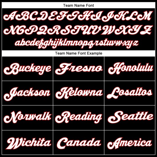 Authentic Black Throwback White-Red Football Jersey Mesh Custom