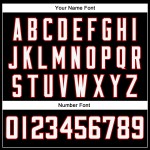 Authentic Black Throwback White-Red Football Jersey Mesh Custom