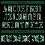 Authentic Gotham Green-White Mesh Black Football Custom Jersey