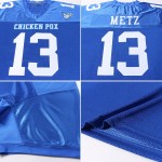 Jersey Royal White Custom Mesh Authentic Football