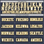 Navy Mesh Jersey Football Gold-White Custom Authentic