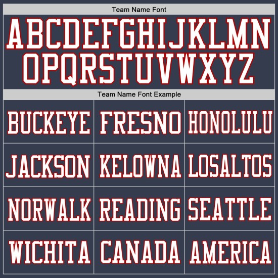 Custom Football Navy Mesh White-Red Jersey Authentic