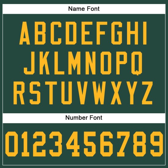 Gold Custom Football Jersey Green Authentic Mesh