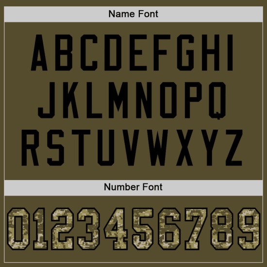 Football Mesh Authentic Jersey To Camo-Black Service Olive Custom Salute