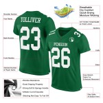 White Authentic Green Kelly Mesh Jersey Football Custom