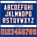 Custom Orange-White Mesh Jersey Royal Football Authentic