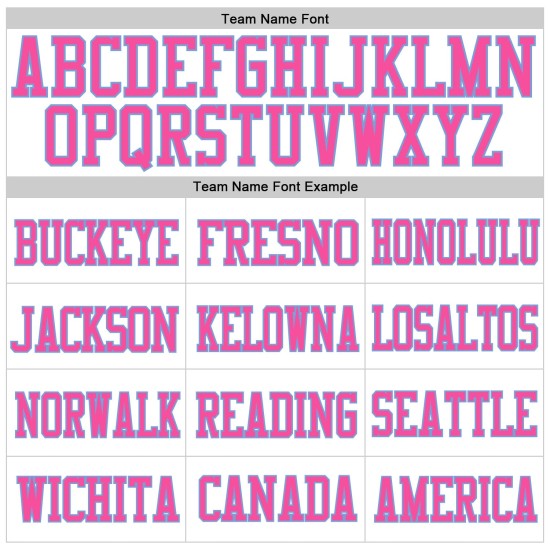 Light White Football Blue-Pink Custom Authentic Jersey Mesh