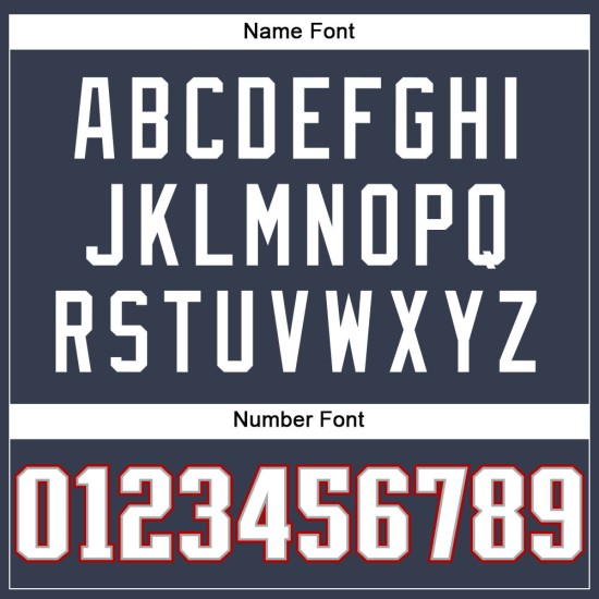 Custom Football Navy Mesh White-Red Jersey Authentic