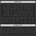 Black Custom Steel Jersey Mesh Football Gray Authentic