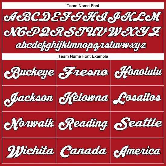 Throwback Football Red White-Black Jersey Authentic Mesh Custom