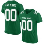 White Authentic Green Kelly Mesh Jersey Football Custom