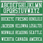 Authentic Green Grass Custom White Mesh Football Jersey