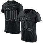 Black Custom Steel Jersey Mesh Football Gray Authentic
