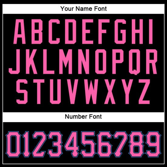 Throwback Blue Custom Black Mesh Pink-Powder Jersey Authentic Football